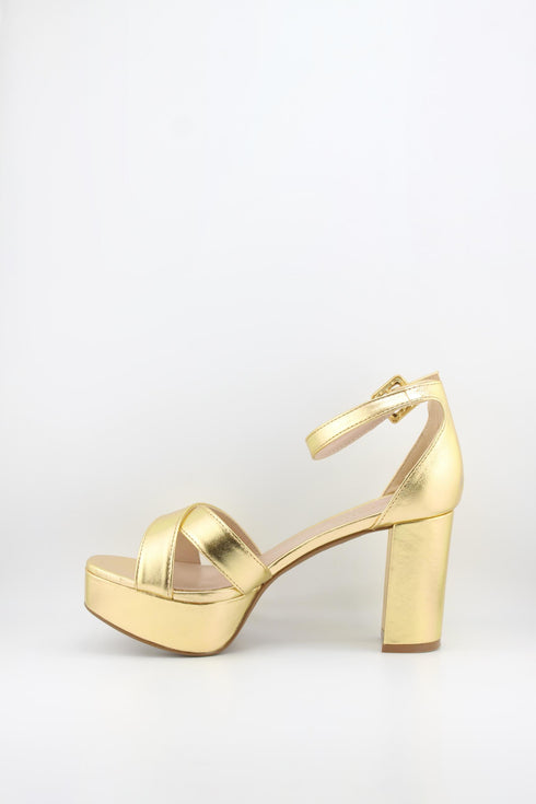 Luz da lua Platform Block Heel Ankle Strap Sandals